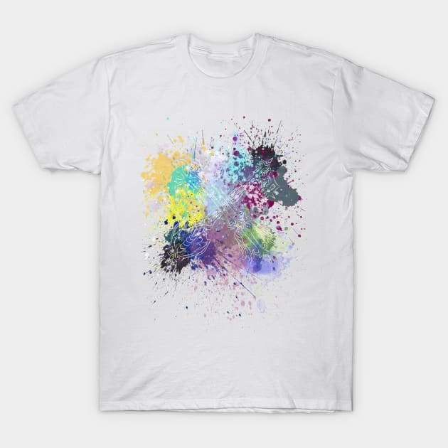 Oblivion & Oathkeeper Splash (White) T-Shirt by DeLyss-Iouz